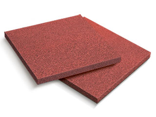 Красная резиновая плитка для площадки