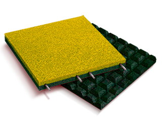 Желтая ЕПДМ плитка